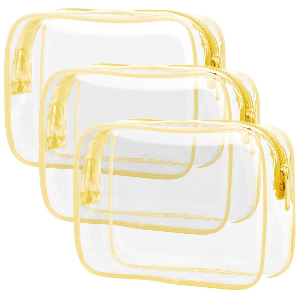 Clear Toiletry Bag - 3 Pack Tsa Approved Toiletry Bag Quart Size Bag, Travel💖